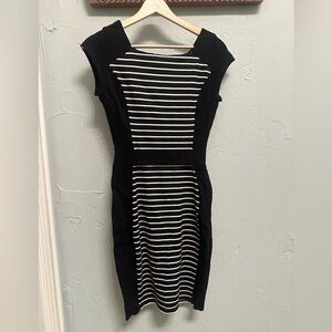 Black and White Striped Dress